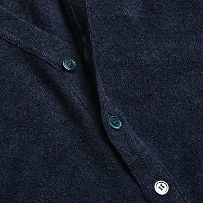 Navy Stewart Fine Lambswool Cardigan