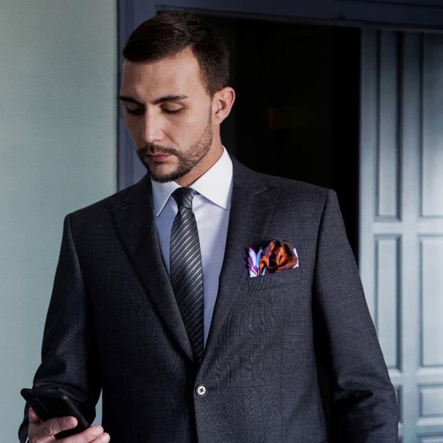 Neck And Neck Silk Pocket Square