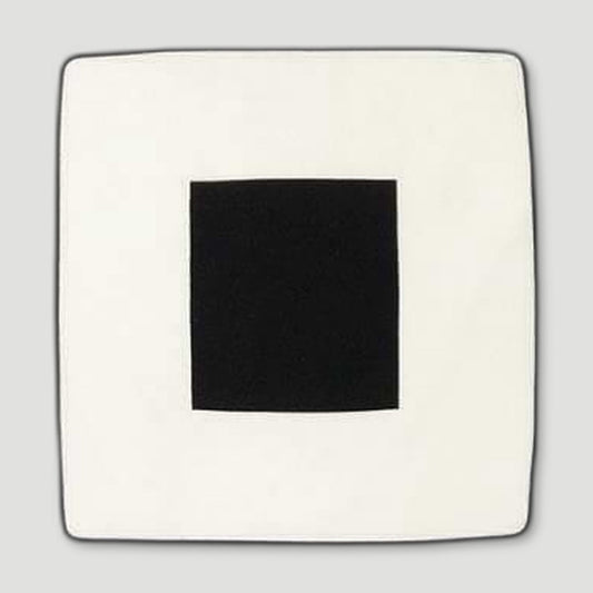 Front view of Nola Linen Cushion - Black from One Nine Eight Five - British Made Homeware