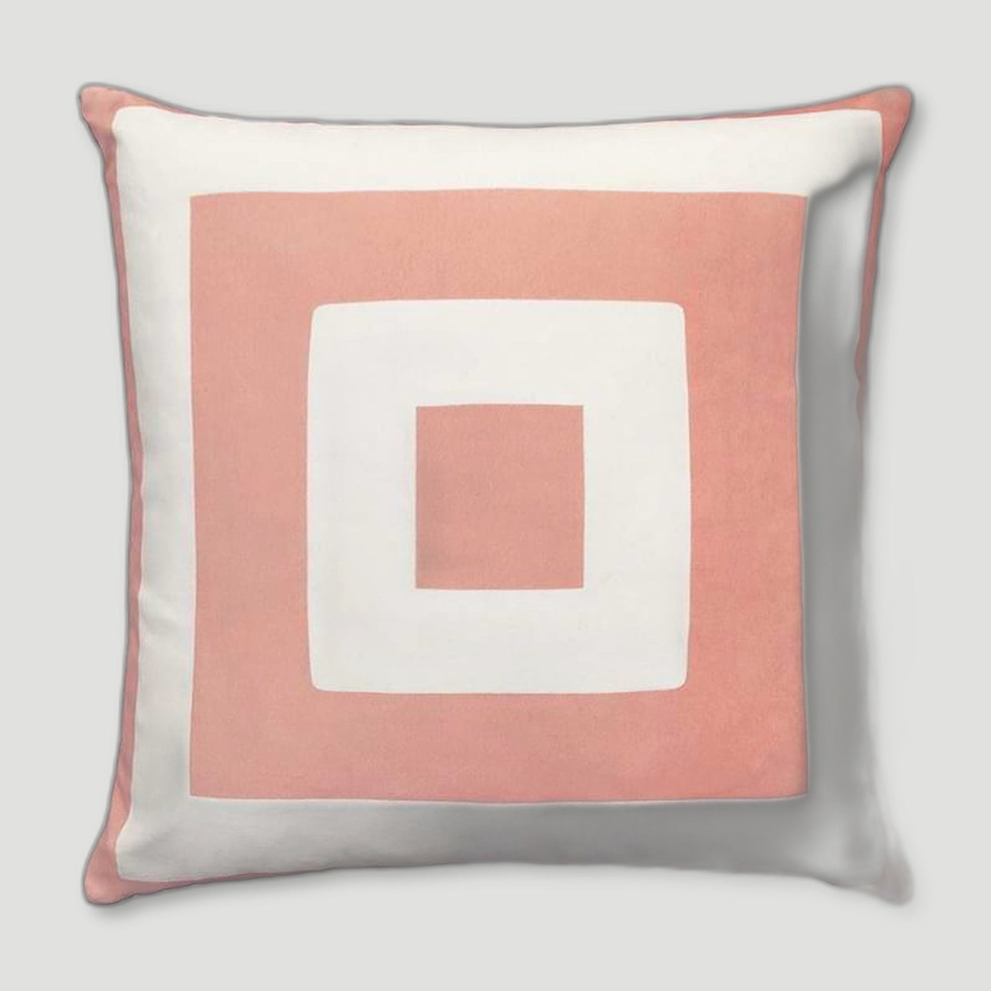 Front view of NOLA LINEN CUSHION - PINK from One Nine Eight Five - British Made Homeware
