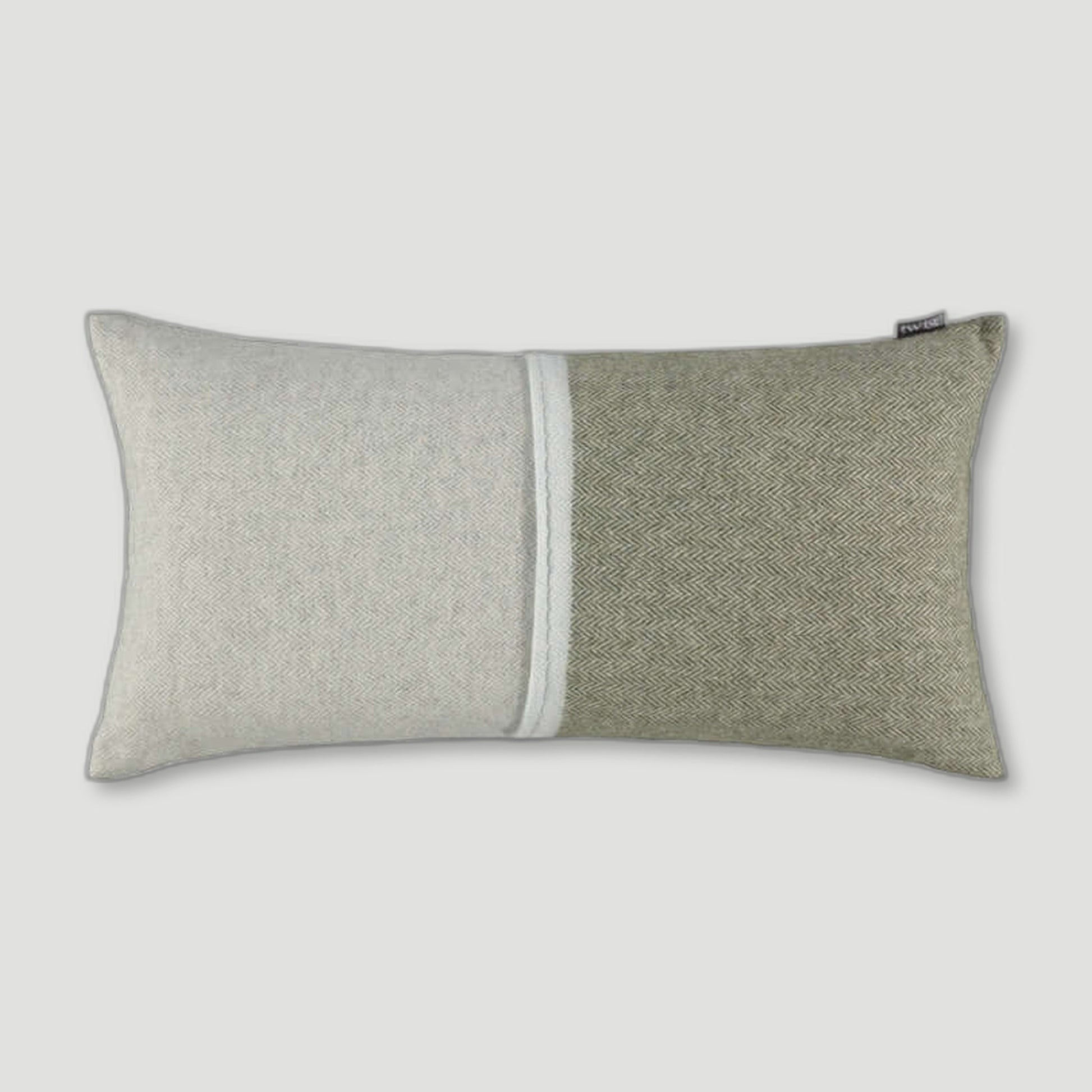 Back view of Nordic Bolster Cushion from Twig - British Made Wool Throws