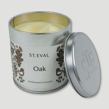Oak Tin Candle from St Eval Candles - British Made Candles