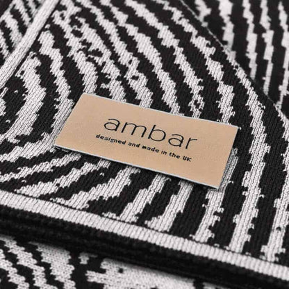 Off-White Wood Block Throw