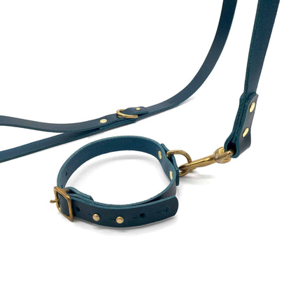 Olive Green Leather 'Brigadier' Puppy & Small Breed Dog Lead