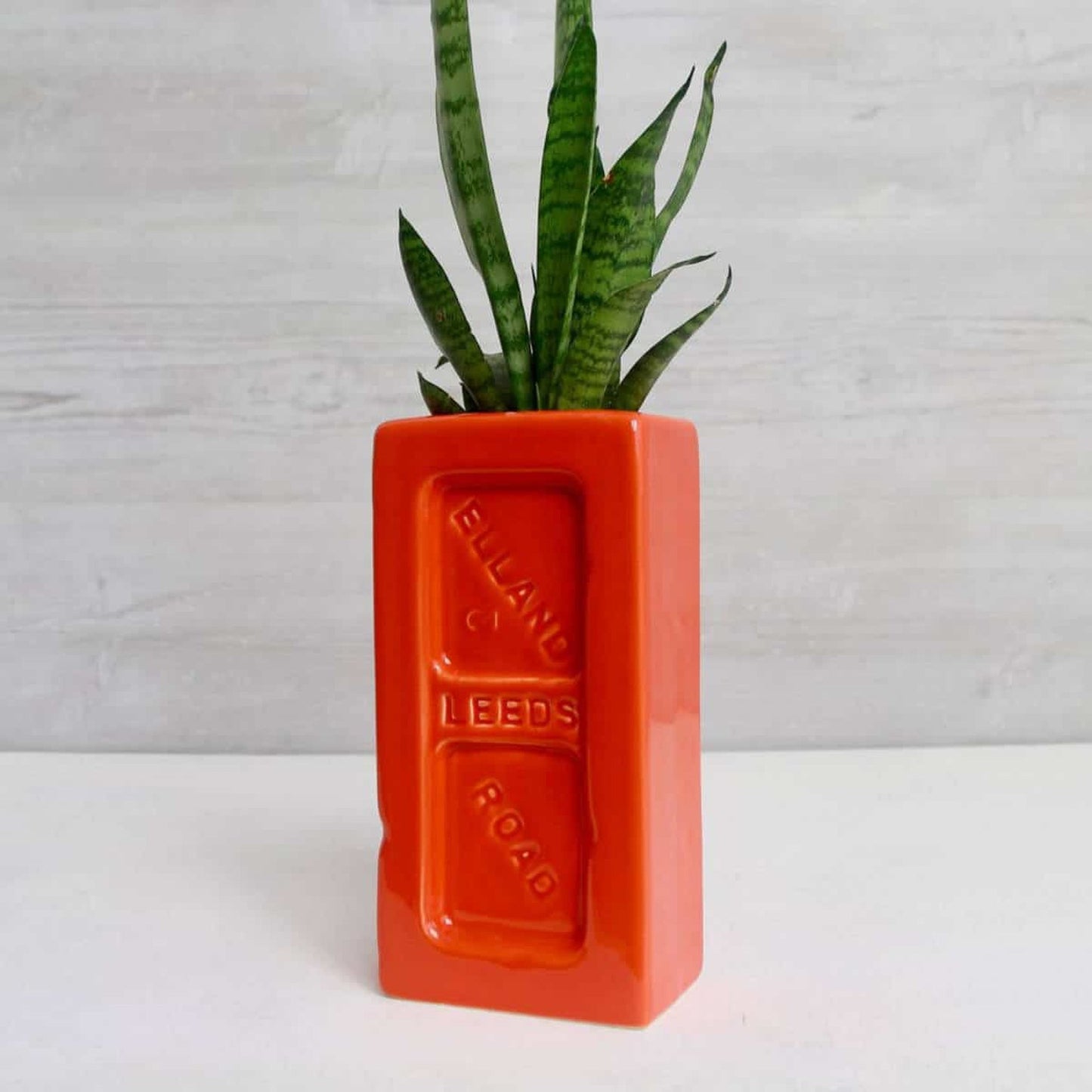 Orange Leeds Brick Vase