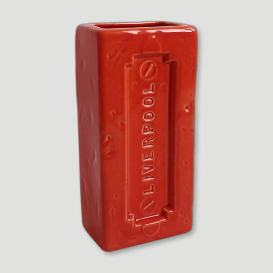Orange Liverpool Brick Vase