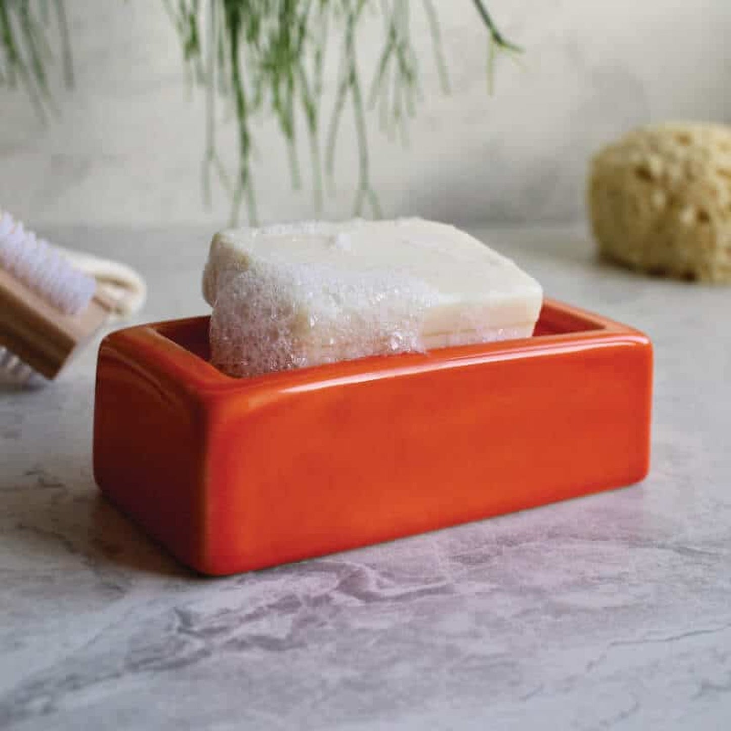 Orange London Brick Dish