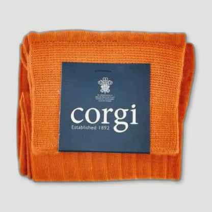 Orange Wool Socks | Lightweight from Corgi Socks - British Made Wool Socks