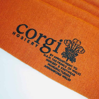 Orange Wool Socks | Lightweight