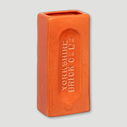 Orange Yorkshire Brick Vase
