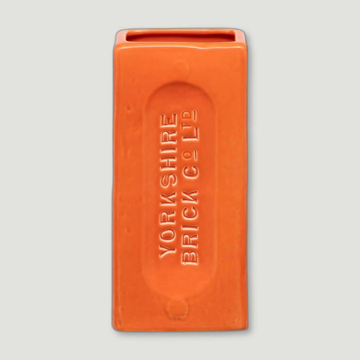 Orange Yorkshire Brick Vase