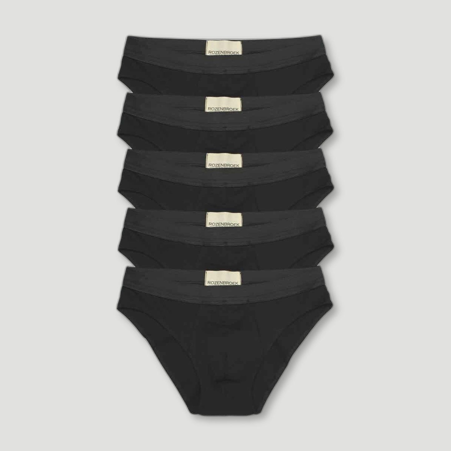 Organic Bamboo Jersey Brief in Black