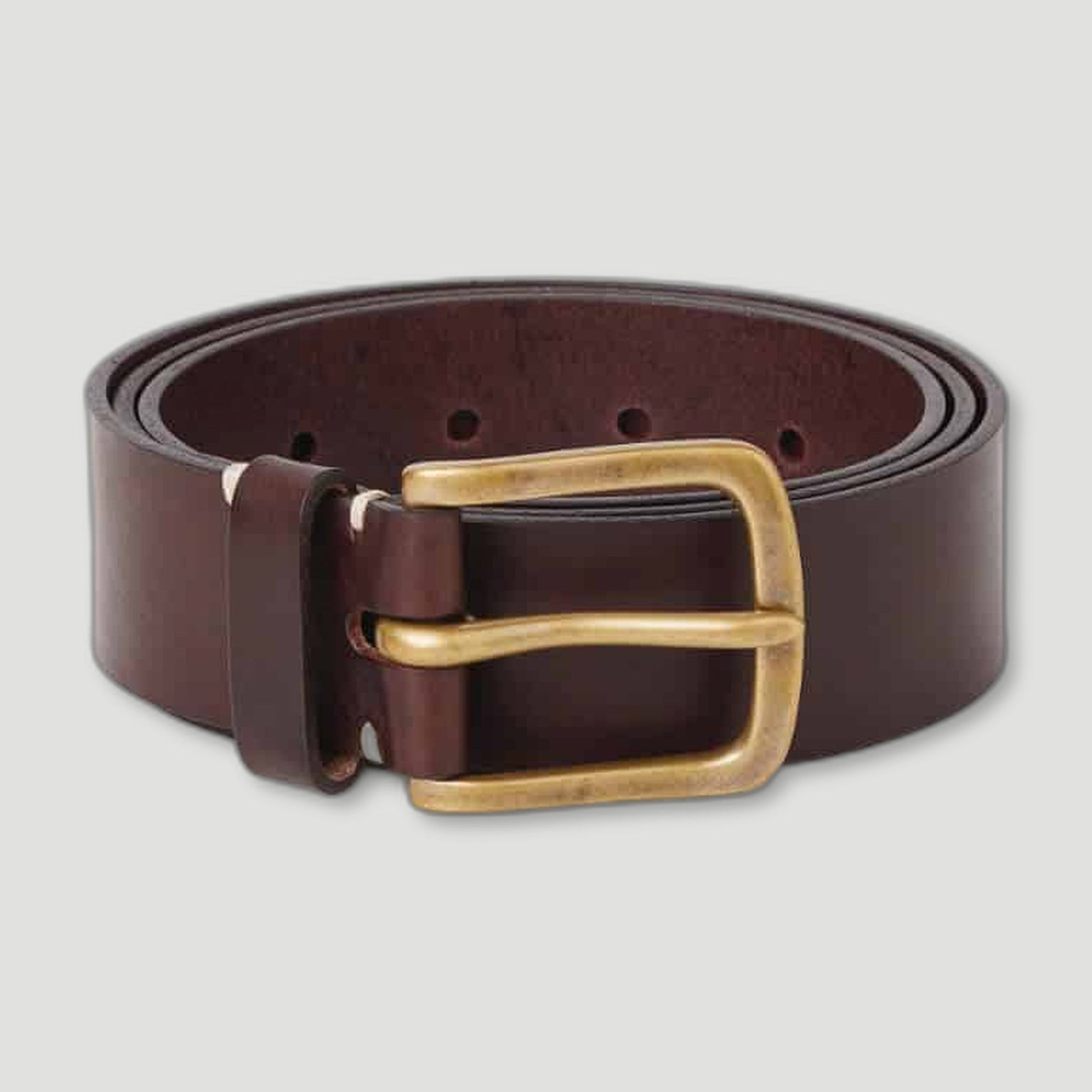 Original Belt - Walnut Leather/Brass from Awling - British Made Leather Belts