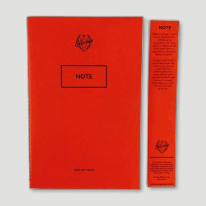 Original Red Note Book from Silvine Originals - British Made Stationery