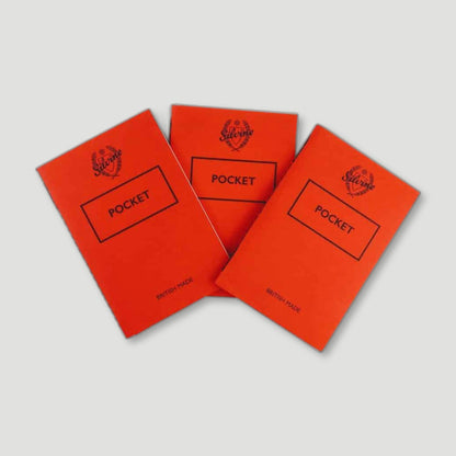 Original Red Pocket Book | 3 Pack from Silvine Originals - British Made Stationery