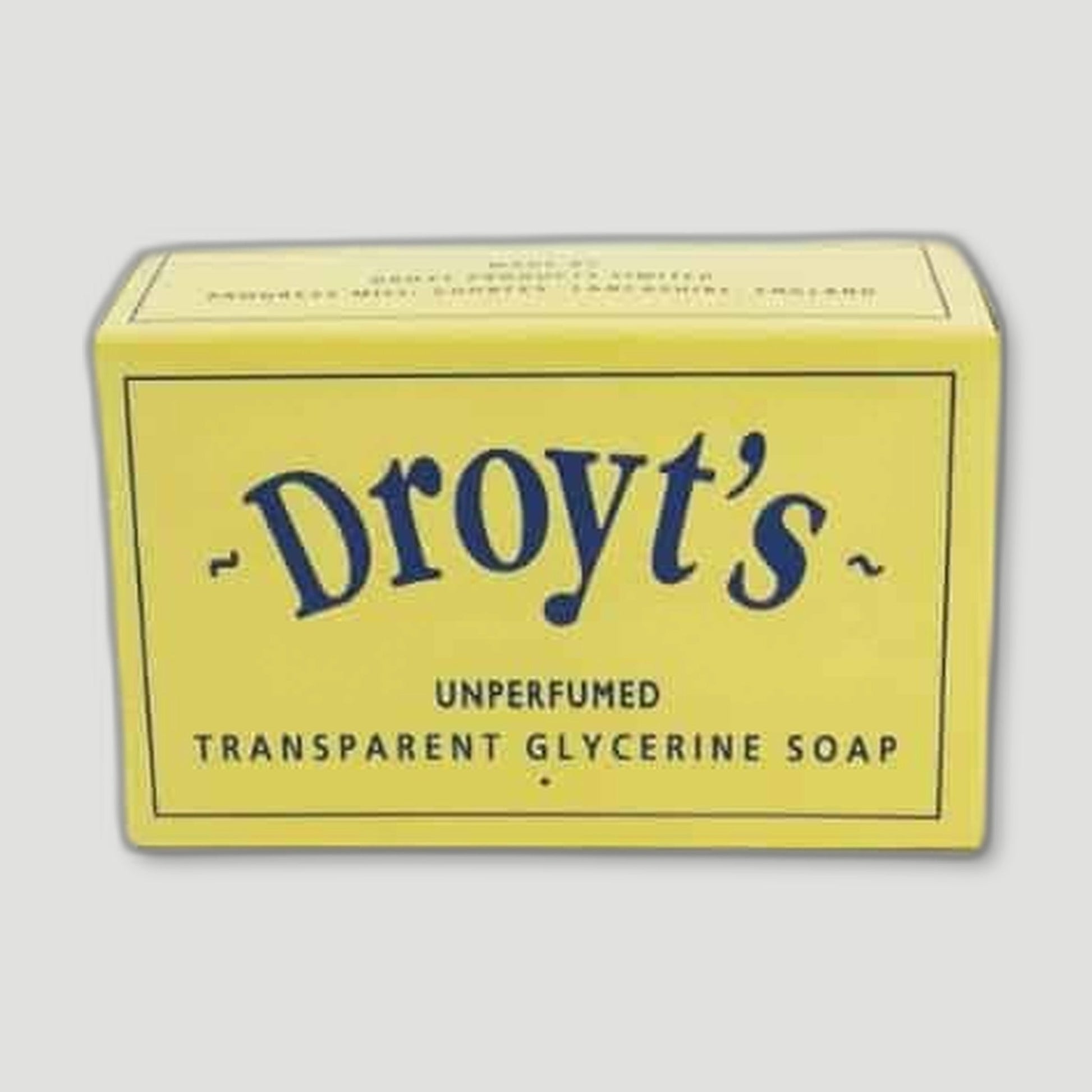 Original Unperfumed Glycerine Soap (pack of 10) from Droyt's Soap - British Made Soap
