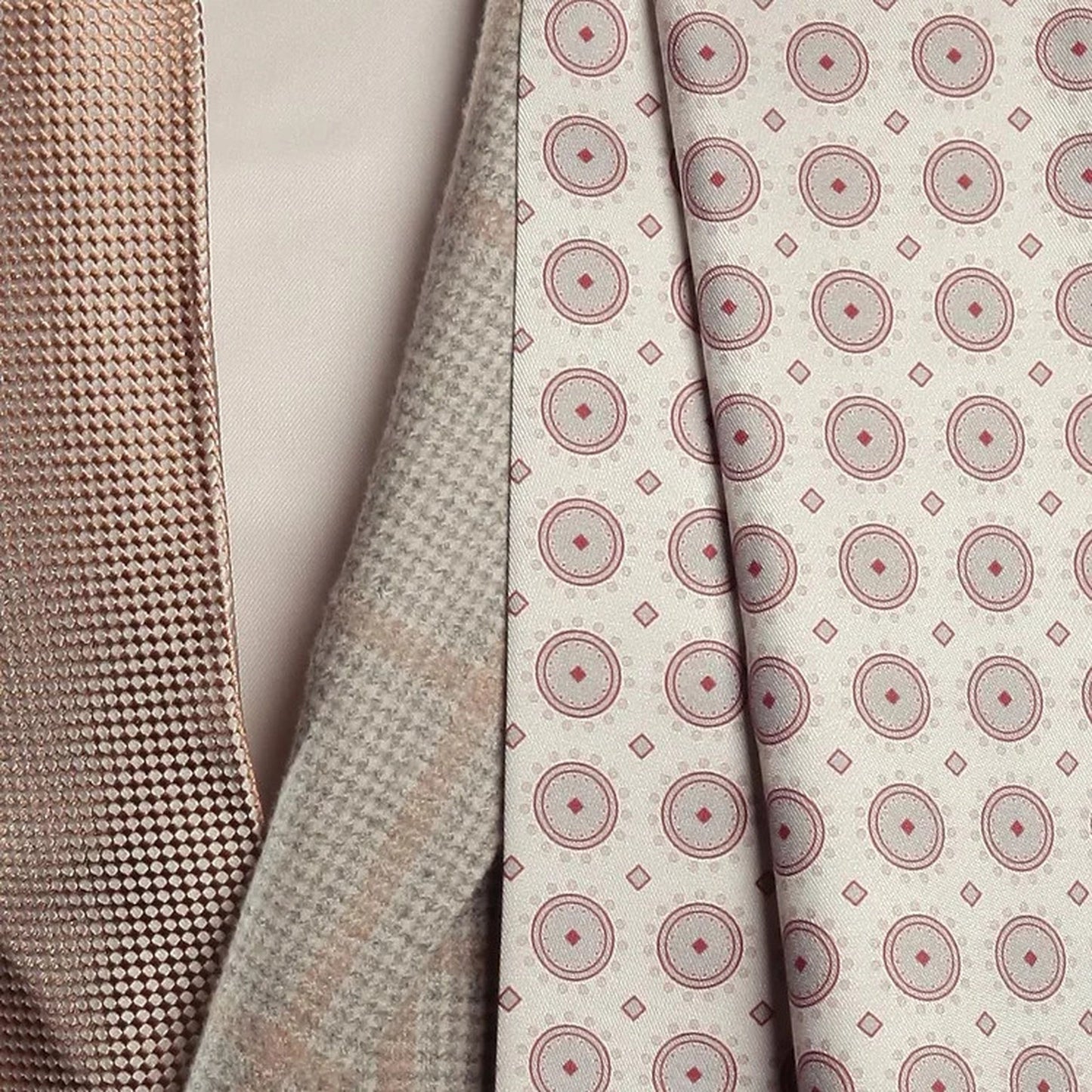 Palm and Bees White Silk Fringe Scarf