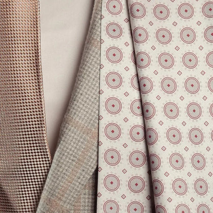 Palm and Bees White Silk Fringe Scarf