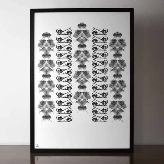 Palms and Watering Cans Limited Edition Print