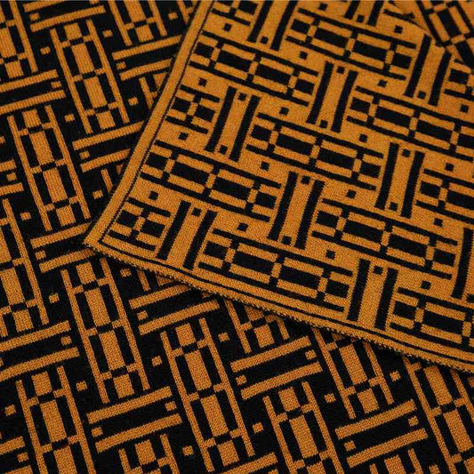 Parquet Throw Saffron