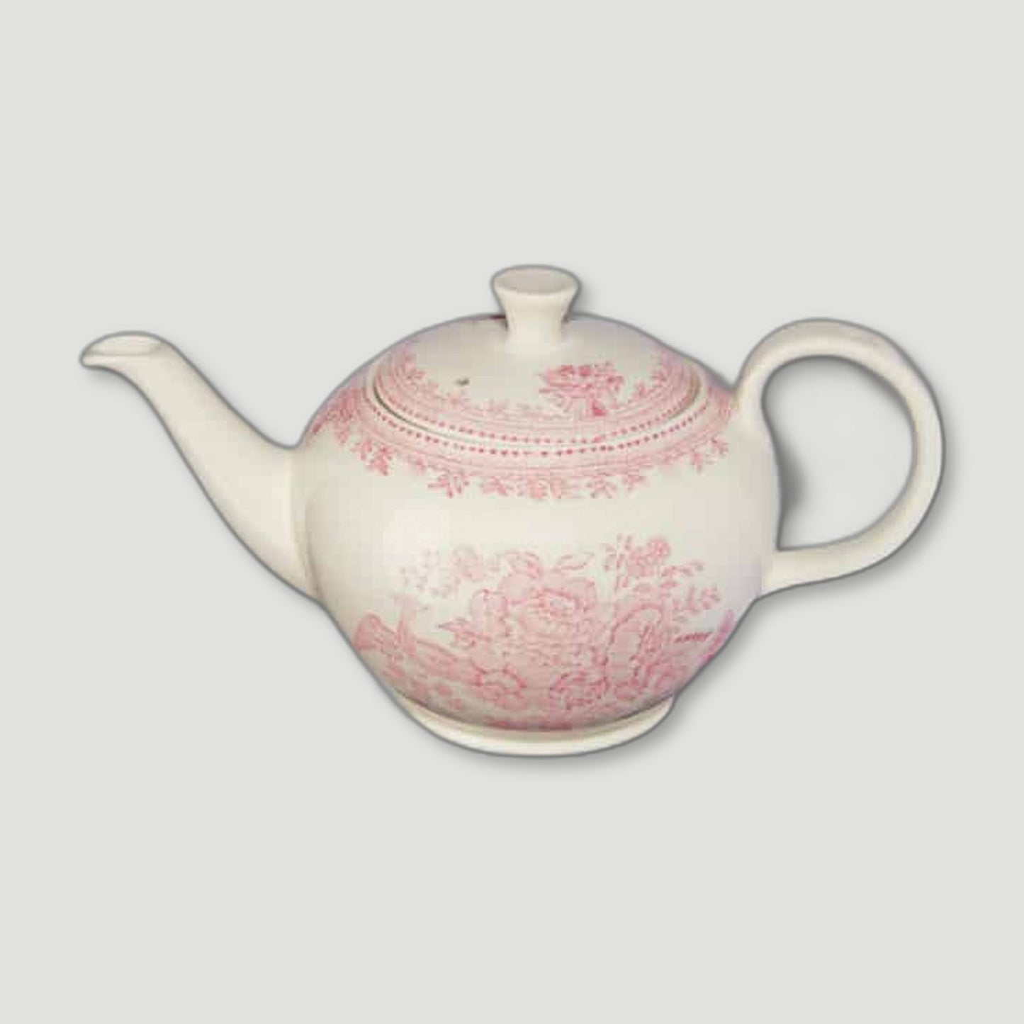 Pink Asiatic Pheasant Teapot from Burleigh Pottery - British Made Tableware