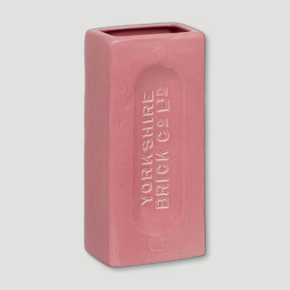 Pink Yorkshire Brick Vase from Stolen Form - British Made Vases & Homeware