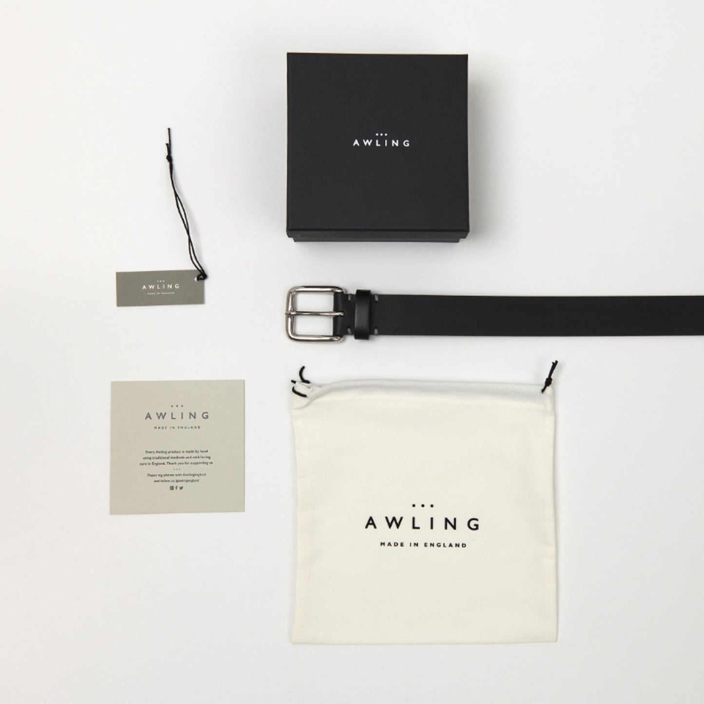 Pitch Black Nickel Modernist Belt