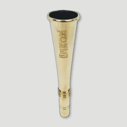 Front view of Polished Brass Harking Horn from ACME Whistles - British Made Whistles
