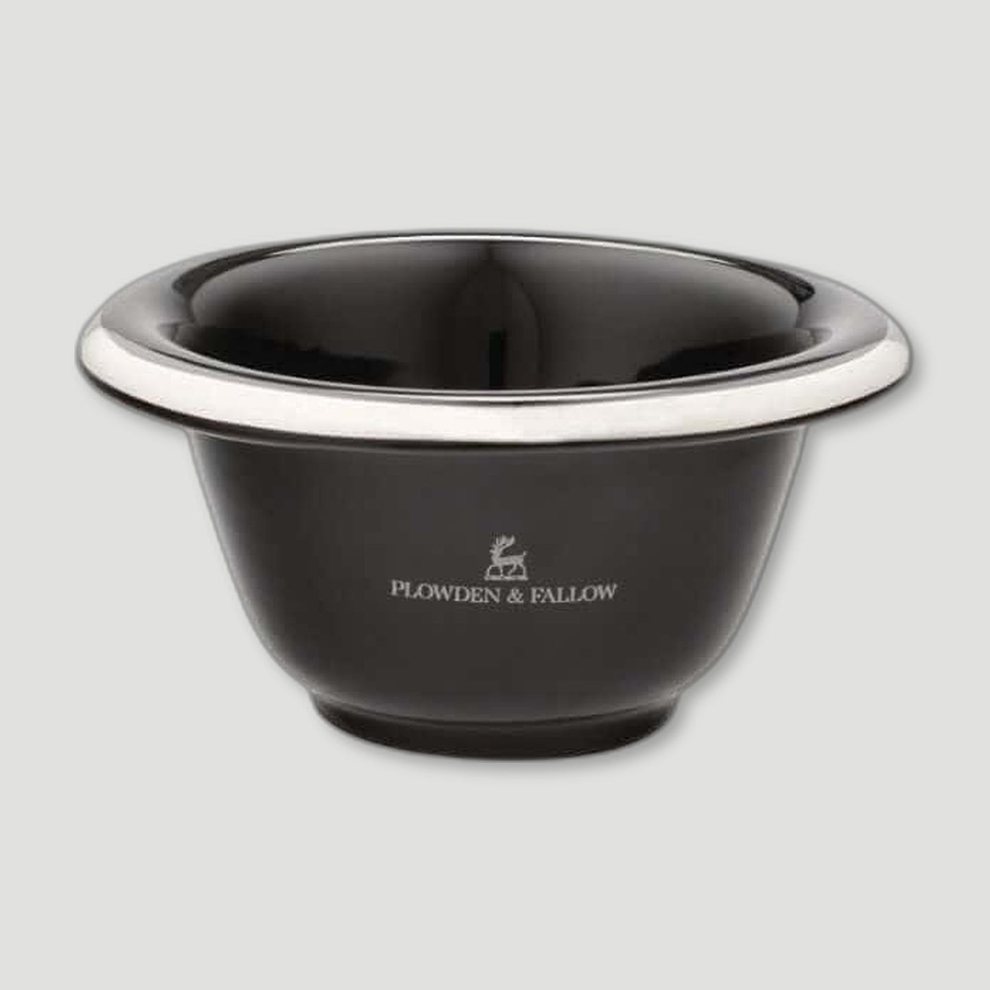 PORCELAIN SHAVING BOWL EBONY from Plowden & Fallow - British Made Perfumes & Fragrances