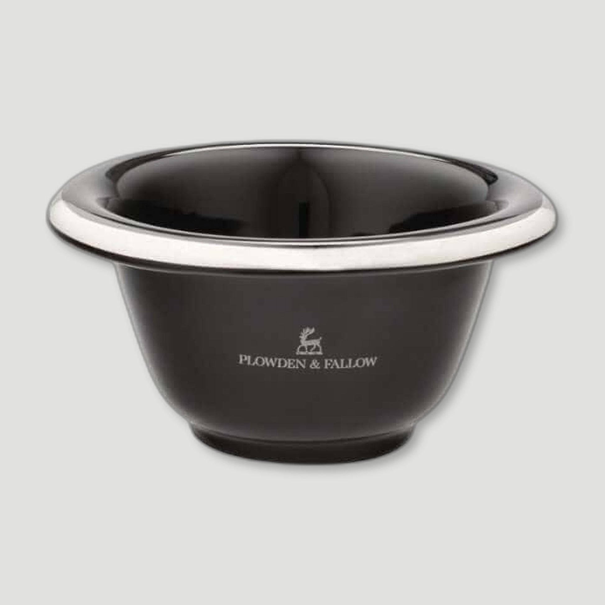 PORCELAIN SHAVING BOWL EBONY from Plowden & Fallow - British Made Perfumes & Fragrances