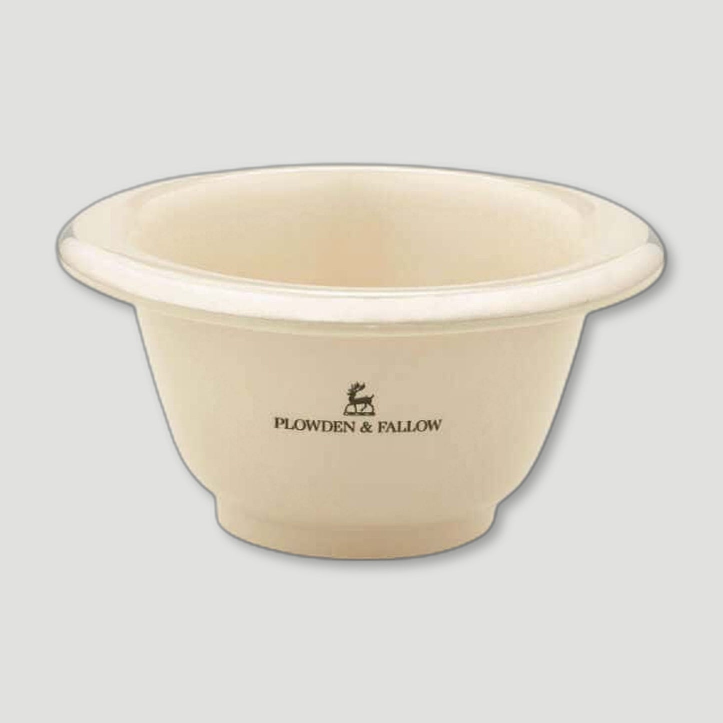 PORCELAIN SHAVING BOWL FAUX IVORY from Plowden & Fallow - British Made Perfumes & Fragrances