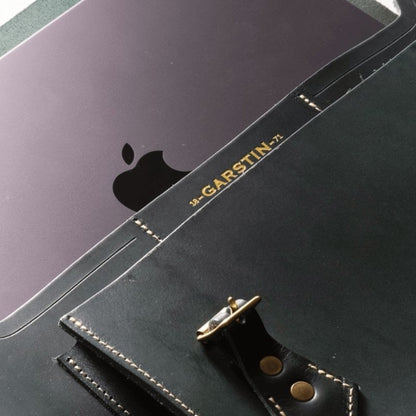 Leather Satchel - Racing Green