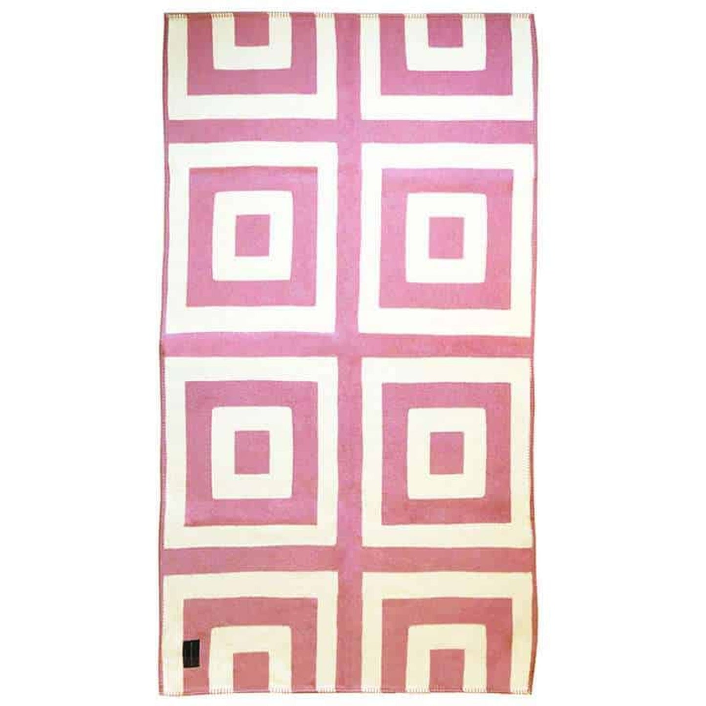 Recycled Cotton Nola Throw - Pink & White