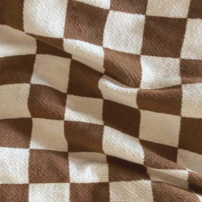 Recycled Cotton Sona Throw - Coffee