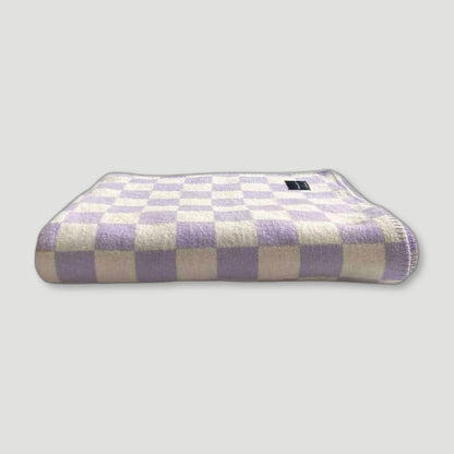 Recycled Cotton Sona Throw - Lilac from One Nine Eight Five - British Made Homeware