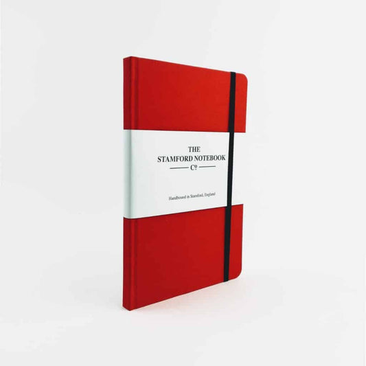 Red Woven Cloth Notebook
