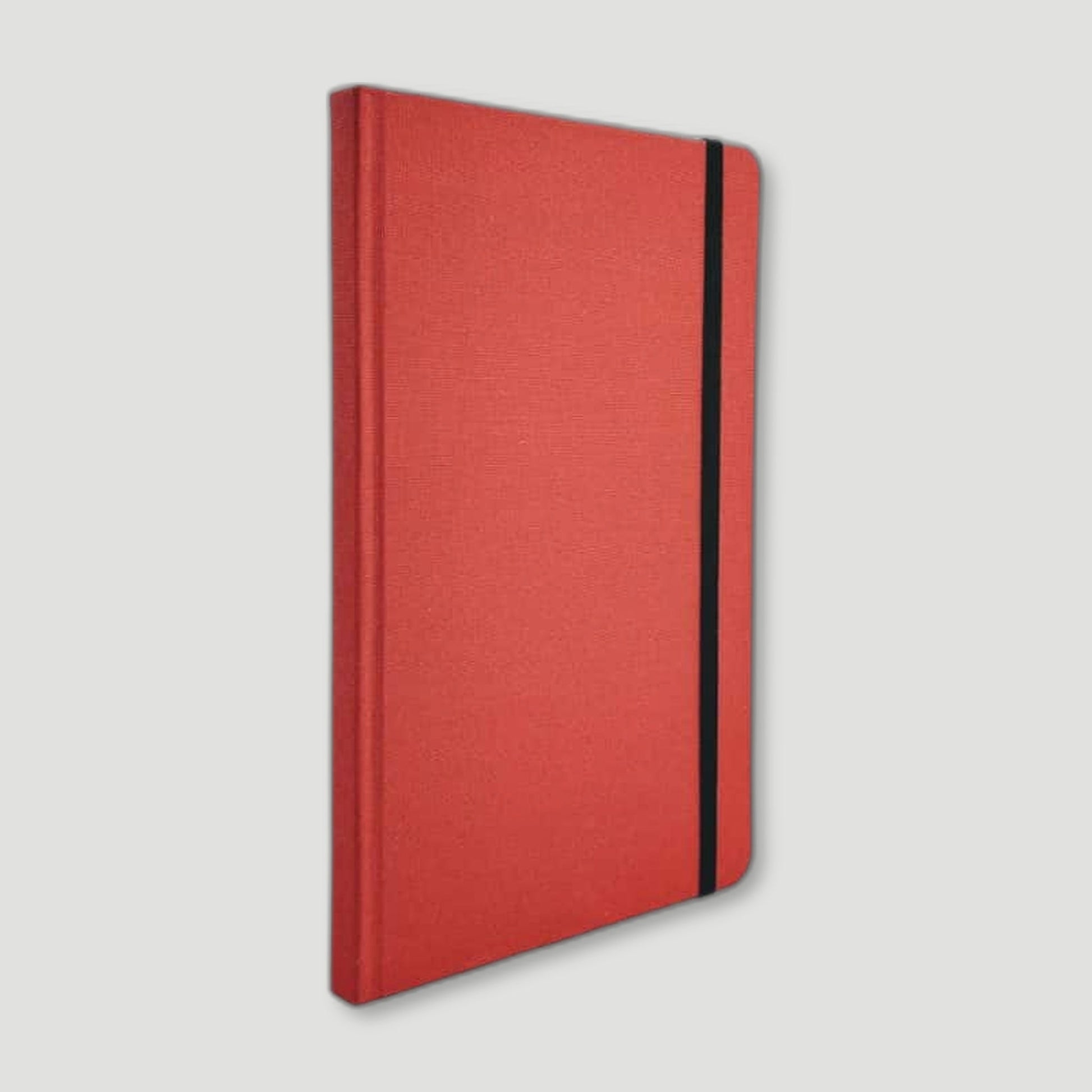 Red Woven Cloth Notebook from The Stamford Notebook Co - British Made Stationery