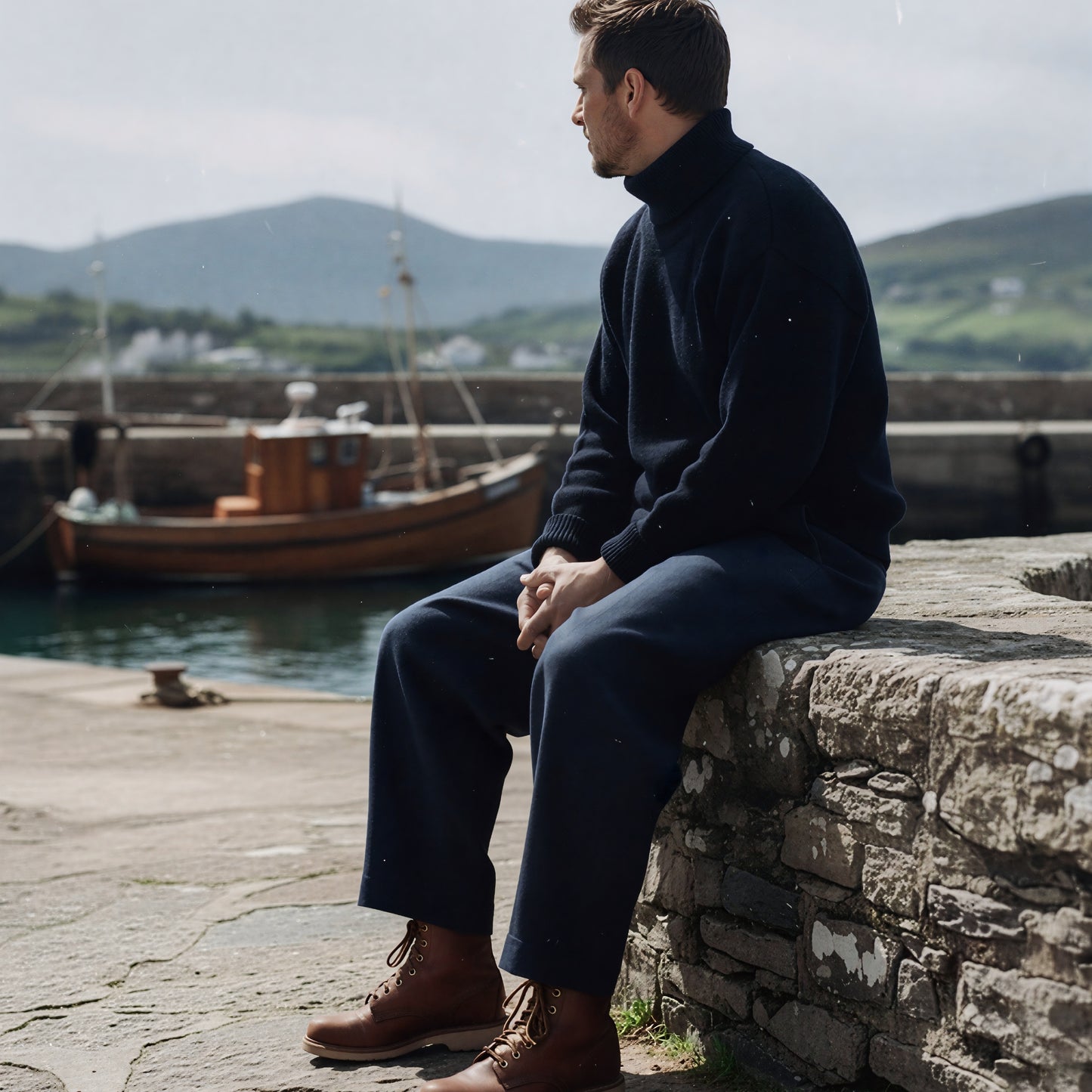 Men's Submariner Jumper - Navy