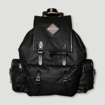 Front view of Rockness Absolute Black from Portamus - British Made Bags