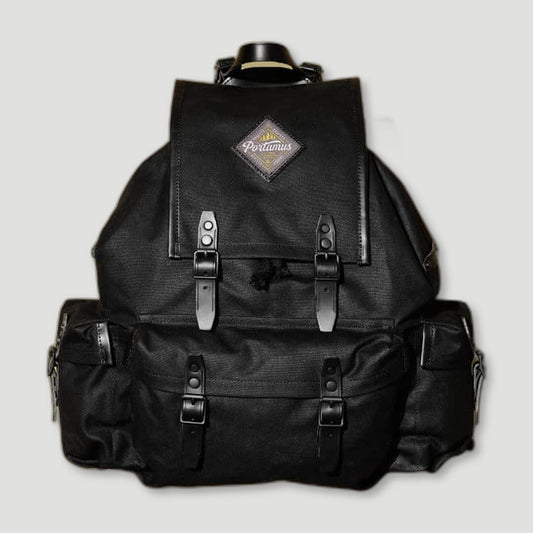 Front view of Rockness Absolute Black from Portamus - British Made Bags
