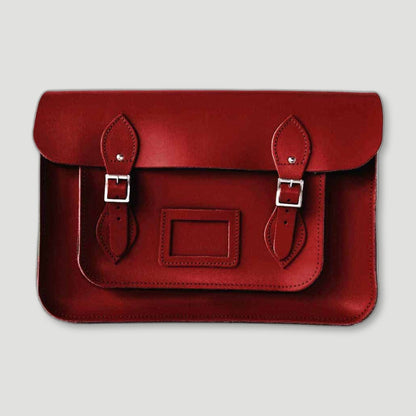 Rouge Red Leather Satchel from The Original Satchel Store - British Made Leather Satchels