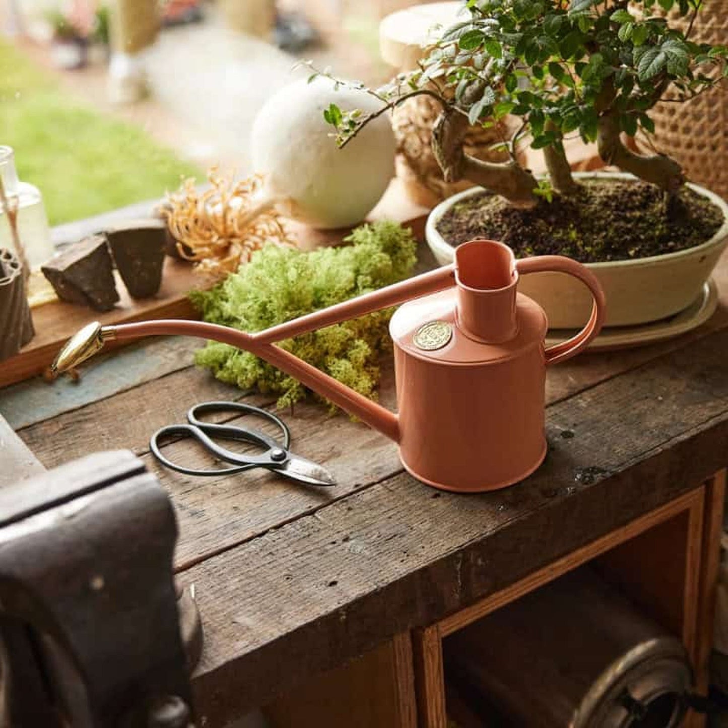 Rowley Ripple - Two Pint Clay Pink Watering Can