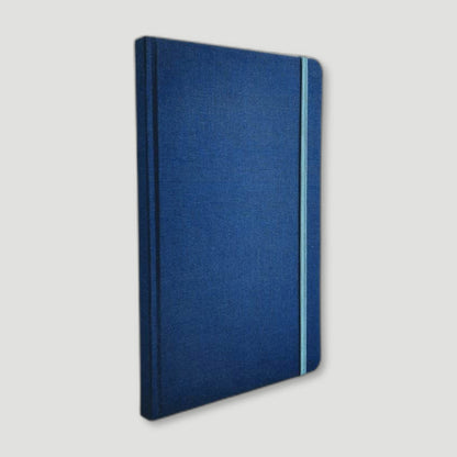 Royal Blue Woven Cloth Notebook from The Stamford Notebook Co - British Made Stationery