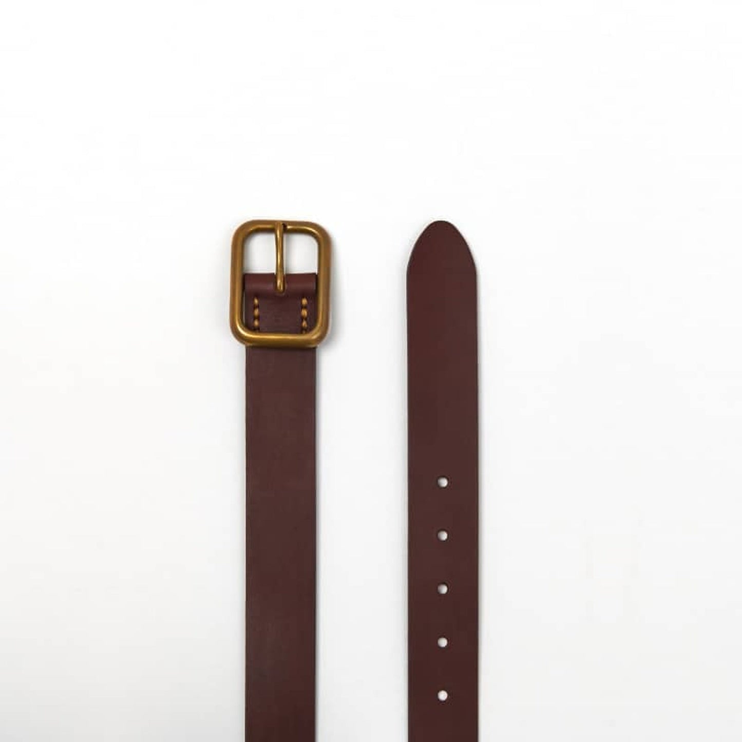 Russet Brown Brass Pavilion Belt