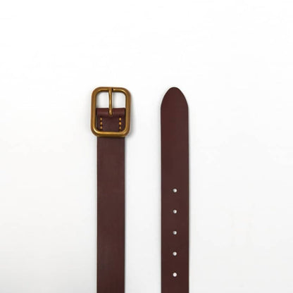 Russet Brown Brass Pavilion Belt