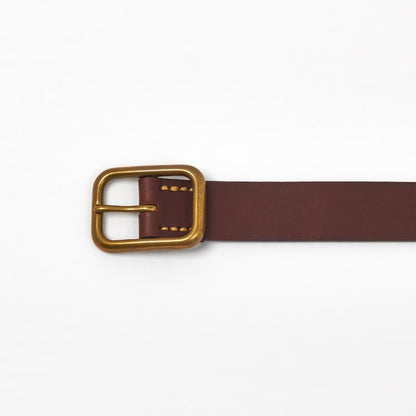 Russet Brown Brass Pavilion Belt