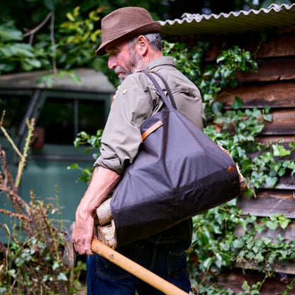 Rustic Oak Log Carrier