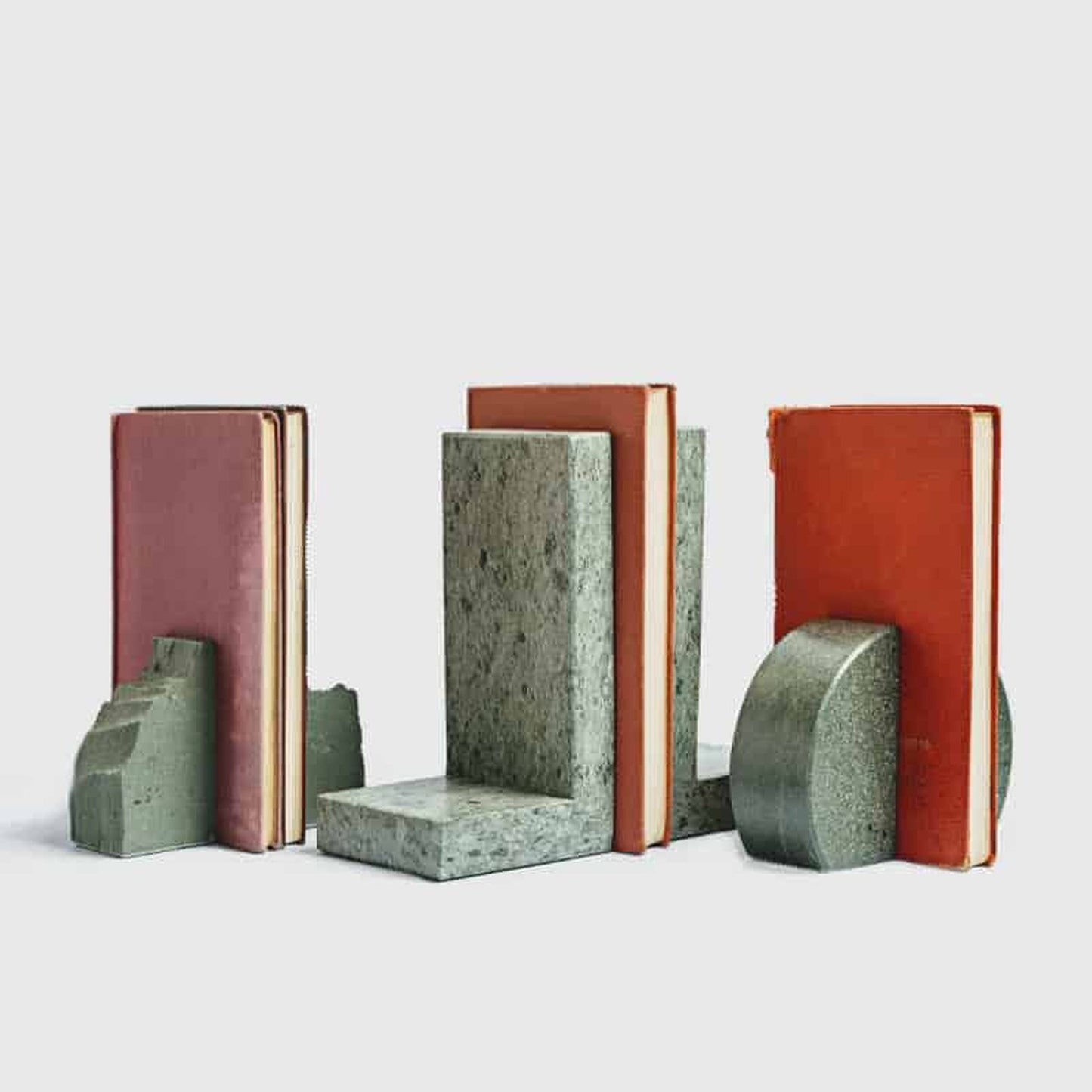 Rustic Slate Bookends