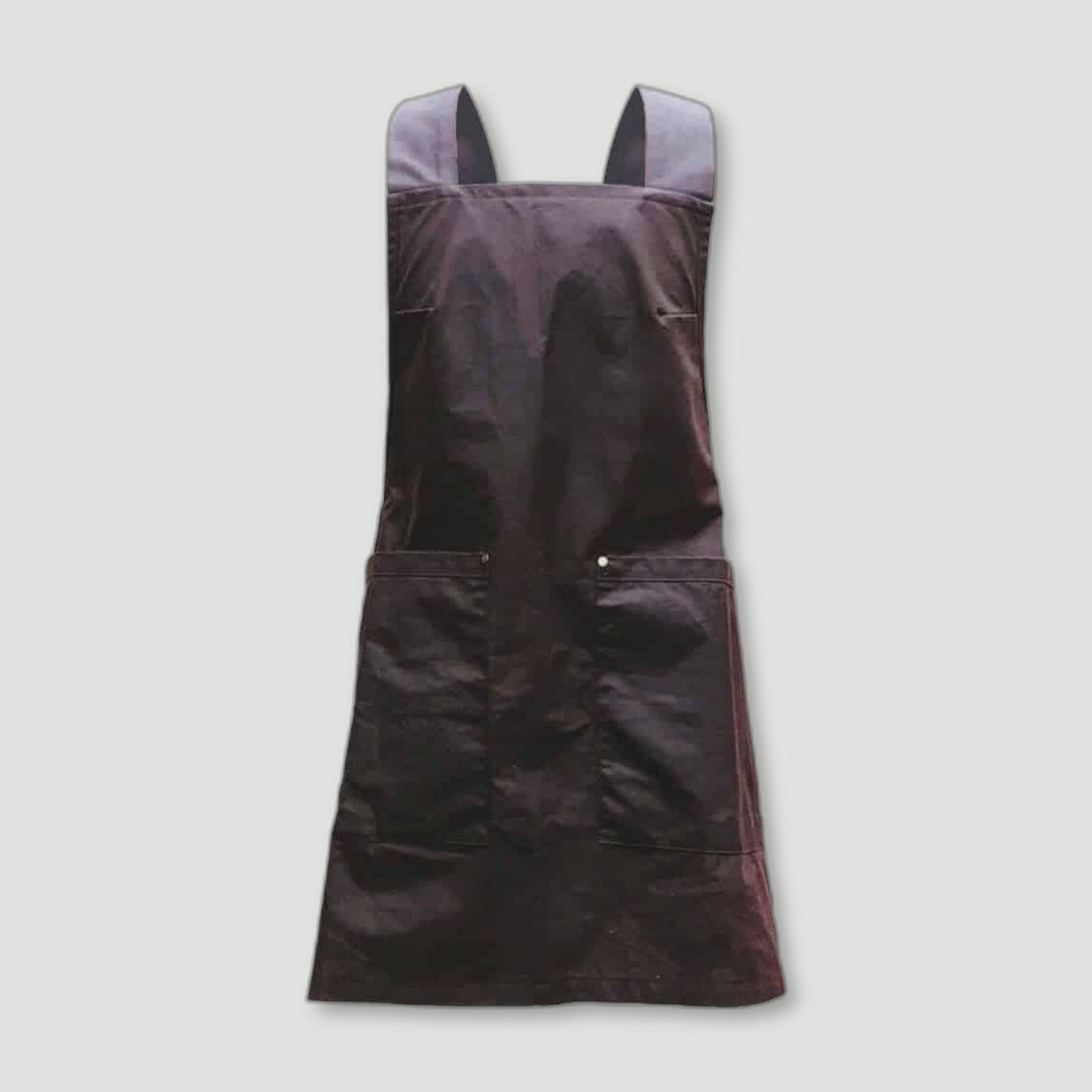 Rustic Waxed Cotton Crossover Apron from FieldwareCo - British Made Waxed Cotton Aprons