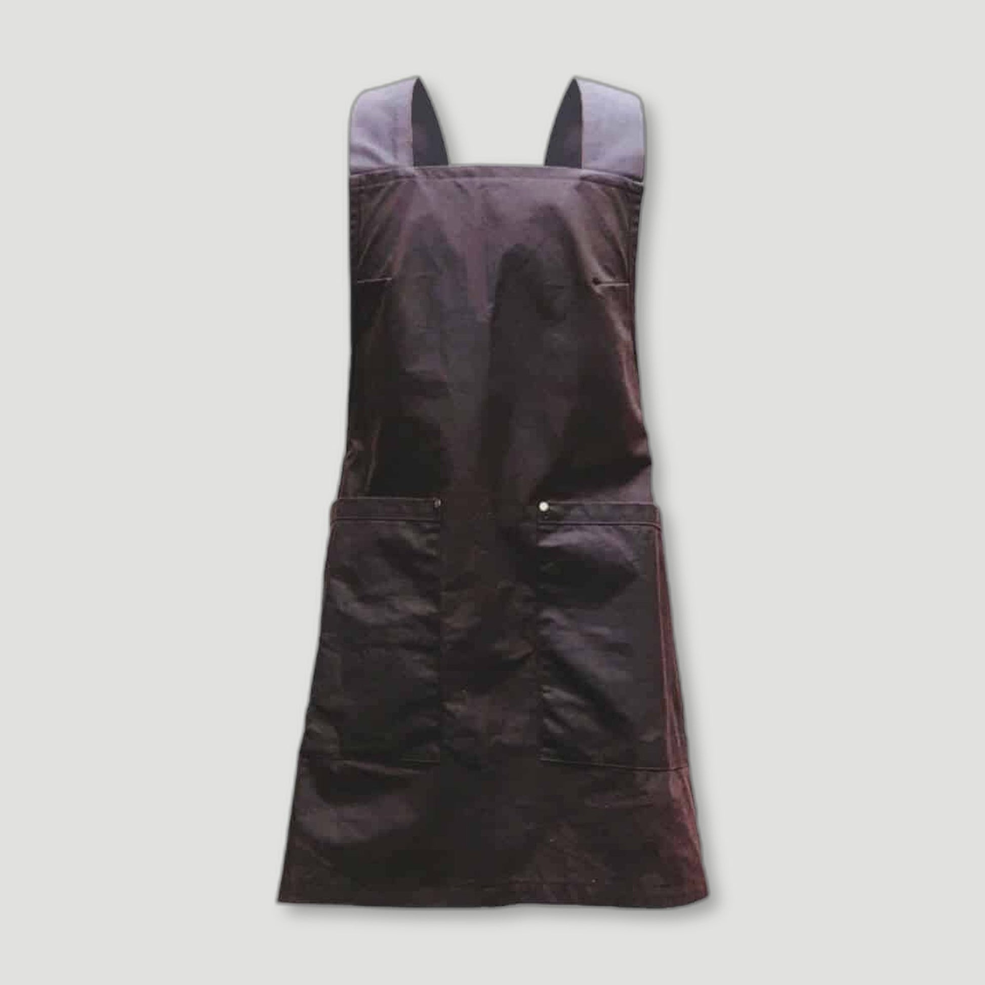 Rustic Waxed Cotton Crossover Apron from FieldwareCo - British Made Waxed Cotton Aprons